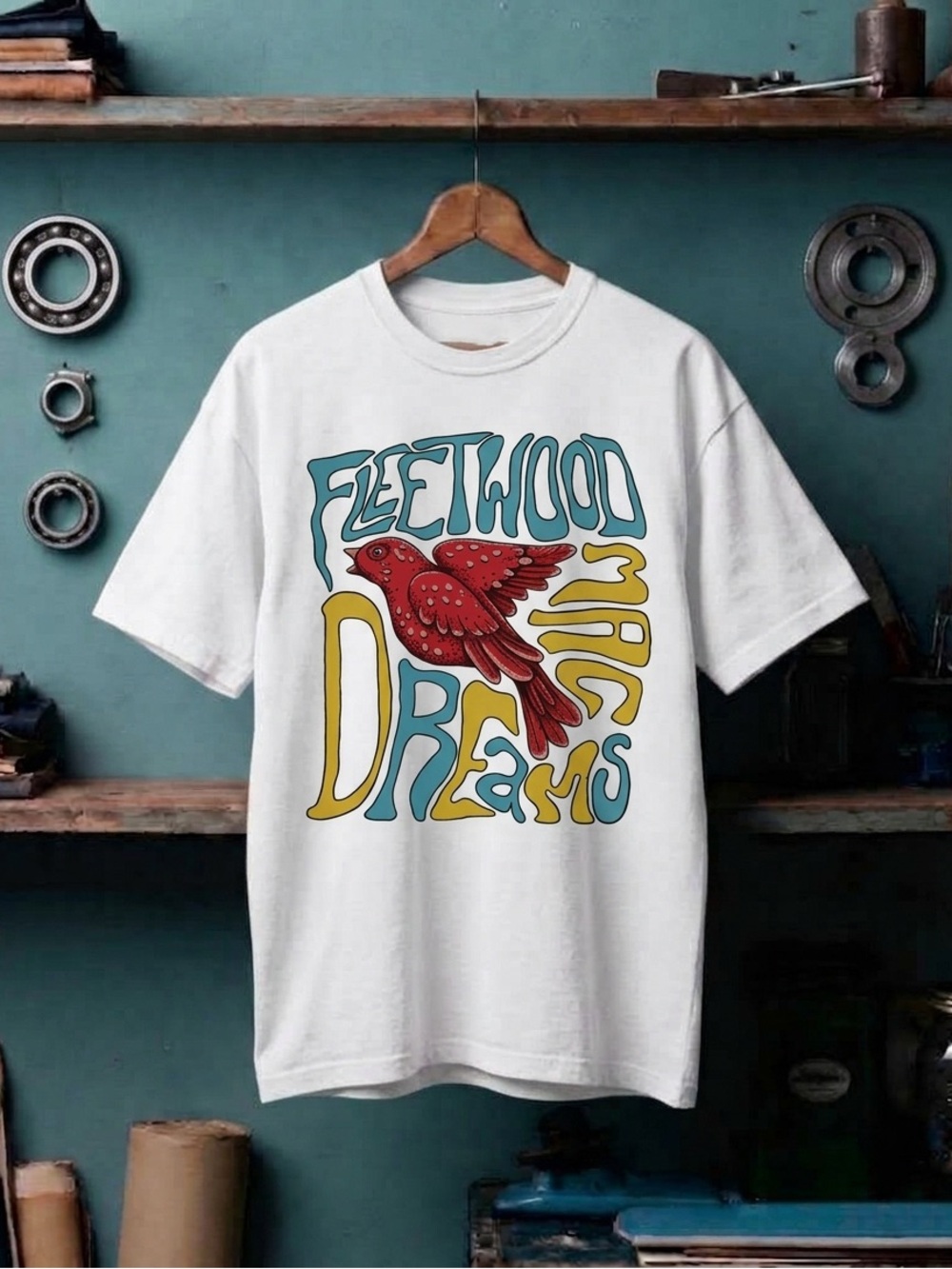 Fleetwood Mac Dreams Shirt, Retro Rock Graphic Tee - Unisex White